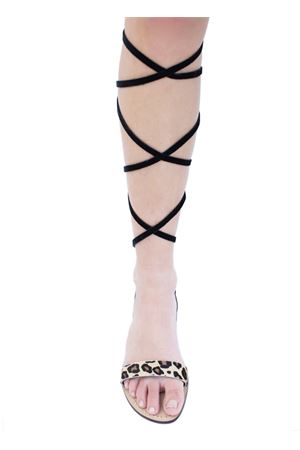 Velvet slave sandals Da Costanzo | SCHIAVAVELLUTOFASCIANERO